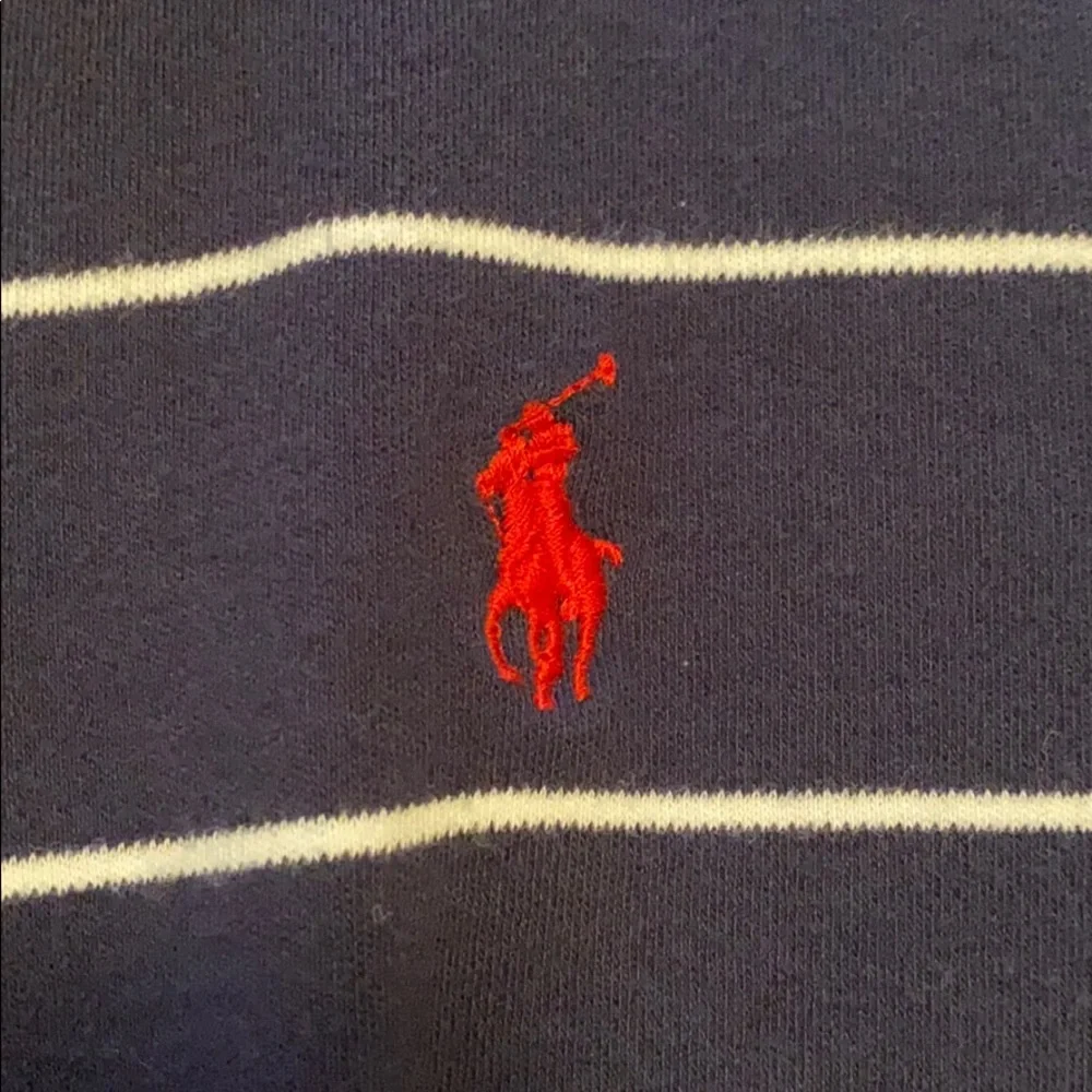 Ralph Lauren Blue with White Stripe Polo - Picture 4 of 5